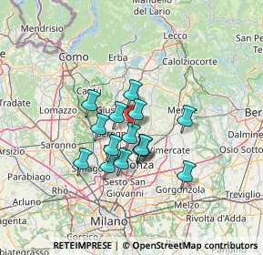 Mappa Via Costa Corta, 20847 Albiate MB, Italia (9.63733)
