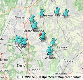 Mappa Via Castello, 20847 Albiate MB, Italia (3.34)