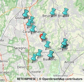 Mappa Via Castello, 20847 Albiate MB, Italia (3.74059)