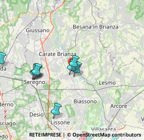 Mappa Via Costa Corta, 20847 Albiate MB, Italia (5.21692)