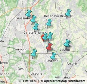 Mappa Via Castello, 20847 Albiate MB, Italia (3.06615)