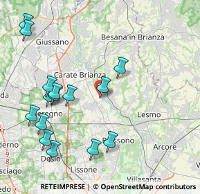 Mappa Via Castello, 20847 Albiate MB, Italia (4.598)