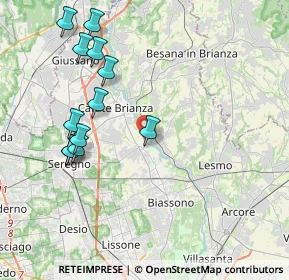 Mappa Via Costa Corta, 20847 Albiate MB, Italia (4.24833)
