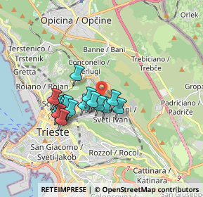 Mappa Via dello Scoglio, 34127 Trieste TS, Italia (1.453)