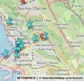 Mappa Via dello Scoglio, 34127 Trieste TS, Italia (2.40167)