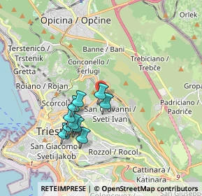 Mappa Via dello Scoglio, 34127 Trieste TS, Italia (1.59273)