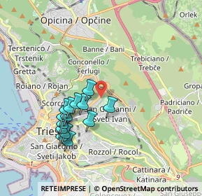 Mappa Via dello Scoglio, 34127 Trieste TS, Italia (1.70071)