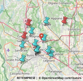 Mappa Via G. Leopardi, 21054 Fagnano Olona VA, Italia (6.39214)