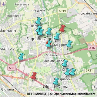Mappa Via G. Leopardi, 21054 Fagnano Olona VA, Italia (1.97133)