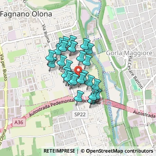 Mappa Via G. Leopardi, 21054 Fagnano Olona VA, Italia (0.2931)