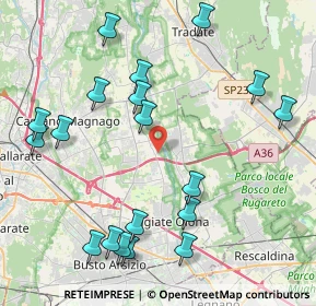 Mappa Via G. Leopardi, 21054 Fagnano Olona VA, Italia (4.83421)