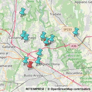 Mappa Via G. Leopardi, 21054 Fagnano Olona VA, Italia (3.76636)