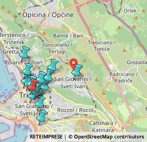 Mappa Via dei Pagliaricci, 34128 Trieste TS, Italia (2.33412)