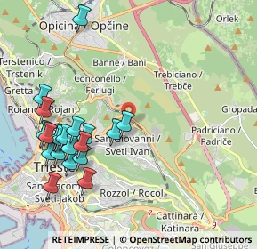 Mappa Via dei Pagliaricci, 34128 Trieste TS, Italia (2.2785)