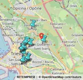 Mappa Via dei Pagliaricci, 34128 Trieste TS, Italia (2.02563)