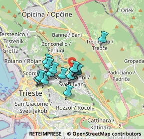 Mappa Via dei Pagliaricci, 34128 Trieste TS, Italia (1.326)