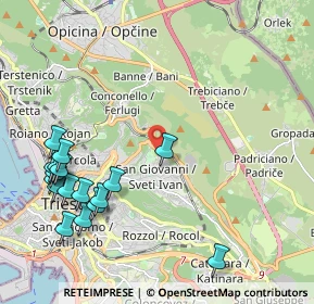 Mappa Via dei Pagliaricci, 34128 Trieste TS, Italia (2.53588)