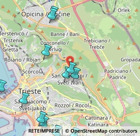 Mappa Via dei Pagliaricci, 34128 Trieste TS, Italia (2.79462)