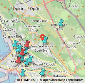 Mappa Via dei Pagliaricci, 34128 Trieste TS, Italia (2.52067)