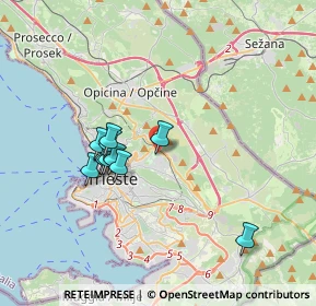 Mappa Via dei Pagliaricci, 34128 Trieste TS, Italia (3.02273)