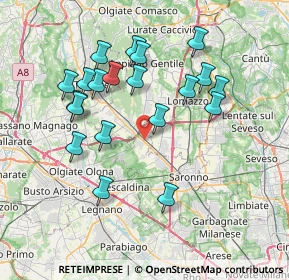 Mappa Cislago, 21040 Cislago VA, Italia (7.2795)