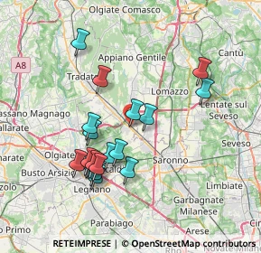 Mappa Cislago, 21040 Cislago VA, Italia (6.86444)