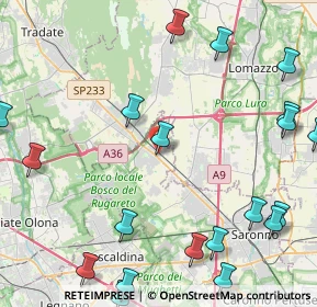 Mappa Cislago, 21040 Cislago VA, Italia (6.0215)