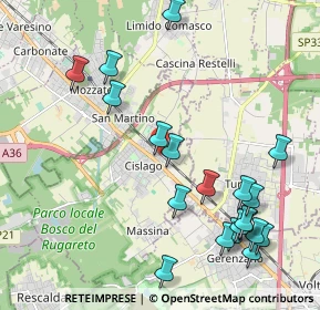 Mappa Cislago, 21040 Cislago VA, Italia (2.412)