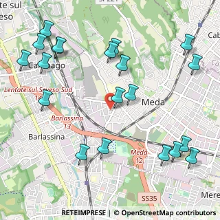 Mappa Via Radaelli, 20821 Meda MB, Italia (1.33)