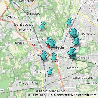 Mappa Via Radaelli, 20821 Meda MB, Italia (1.724)