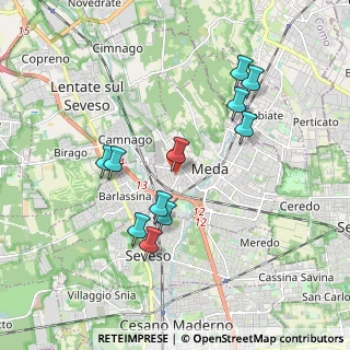 Mappa Via Radaelli, 20821 Meda MB, Italia (1.75636)