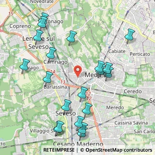 Mappa Via Radaelli, 20821 Meda MB, Italia (2.4625)