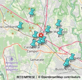 Mappa 21013 Gallarate VA, Italia (3.70917)