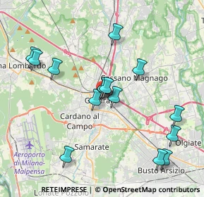 Mappa 21013 Gallarate VA, Italia (3.83733)