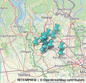 Mappa 21013 Gallarate VA, Italia (7.12615)