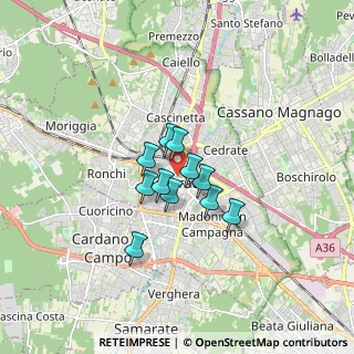 Mappa 21013 Gallarate VA, Italia (1.01818)