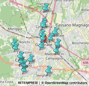 Mappa 21013 Gallarate VA, Italia (1.83833)