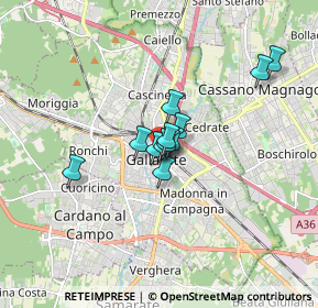 Mappa 21013 Gallarate VA, Italia (1.00583)