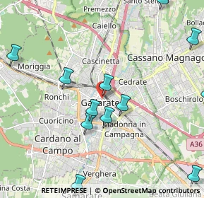 Mappa 21013 Gallarate VA, Italia (2.51333)