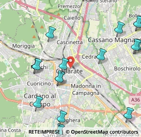 Mappa 21013 Gallarate VA, Italia (2.82389)