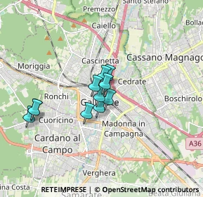 Mappa 21013 Gallarate VA, Italia (1.17273)