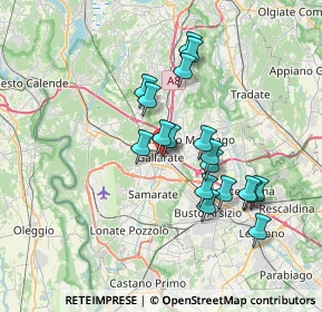 Mappa 21013 Gallarate VA, Italia (6.25333)