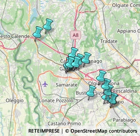 Mappa 21013 Gallarate VA, Italia (6.01529)