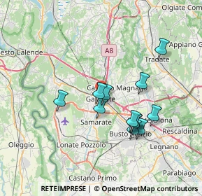 Mappa 21013 Gallarate VA, Italia (6.27833)