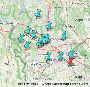 Mappa 21013 Gallarate VA, Italia (5.66625)