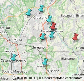 Mappa Via Corsica, 20831 Seregno MB, Italia (3.6)