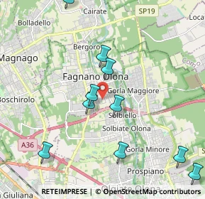 Mappa Via Friuli, 21054 Fagnano Olona VA, Italia (2.6075)