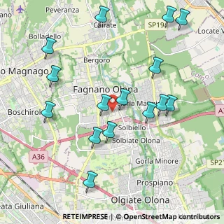 Mappa Via Friuli, 21054 Fagnano Olona VA, Italia (2.23667)