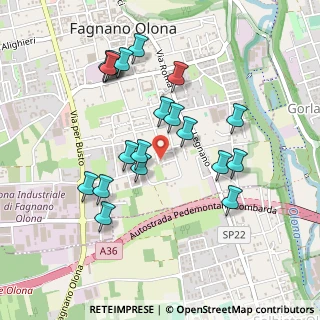 Mappa Via Friuli, 21054 Fagnano Olona VA, Italia (0.4605)