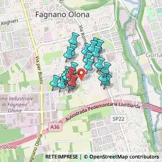 Mappa Via Friuli, 21054 Fagnano Olona VA, Italia (0.272)
